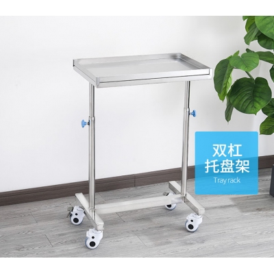 消毒器械方盘架移动小推车双杆60*40