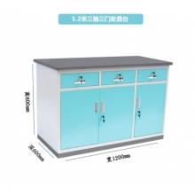 诊所处置台门诊问诊台1200mm蓝色中号处置台