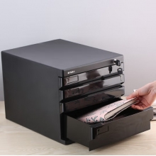 文具4层桌面文件柜抽屉式拉手A4资料收纳柜
