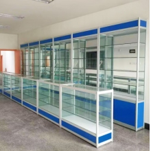 玻璃柜台展柜展示架医院120*50*90含玻璃