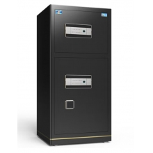 指纹密码大型保险箱文件柜办公柜100cm双门