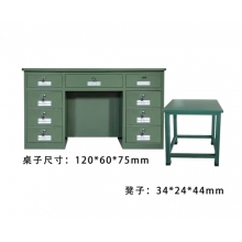 钢制电脑桌带锁带抽屉