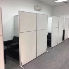 办公室移动折叠屏风玻璃高隔断1m*2m