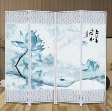 屏风新中式办公室折叠屏风1扇50*180CM