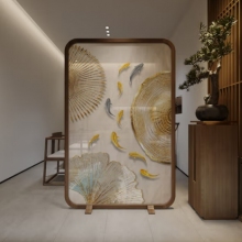 新中式屏风隔断室办公遮挡屏风140*180cm