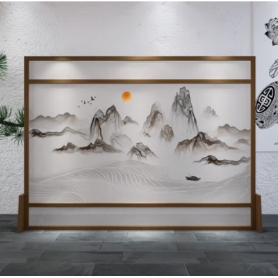 新中式屏风隔断办公室装饰180*180cm
