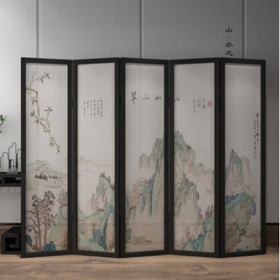 办公室活动布艺移动折屛单片60*180cm