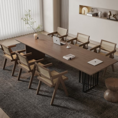 实木会议桌茶桌工作室200*30*45