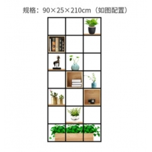 办公室铁艺隔断墙陈列架长90*高210CM