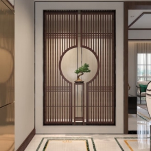 新中式屏风隔断玄关胡桃木150*240cm