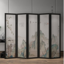 办公室活动布艺移动折屛单片60*180cm
